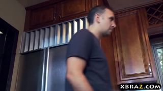 Teen makes the perfect breakfast for this older guy