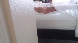 peeping on a milf in her hotel room
