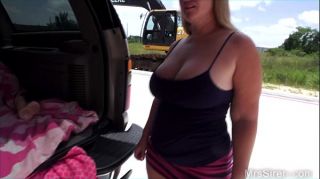 Curvy Wife in the Back of SUV