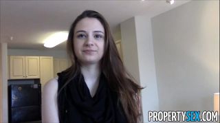 PropertySex - Young real estate agent with big natural tits homemade sex