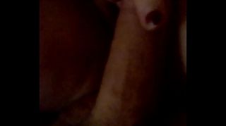 shaved pussy playing with my cock masturbating amateur