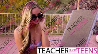 School teacher fucks monster cock tiny teen FFM