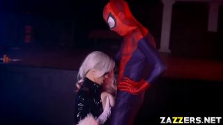 Black Cat screwed by Spidey from behind doggystyle