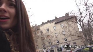 Russian babe flashing panties in public