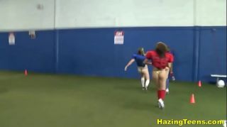 Lesbian College Sorority Students Practice Naked Fucked Up Football