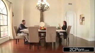 Trophy Wife Monique Alexander Bent Over the Breakfast Table and Fucked