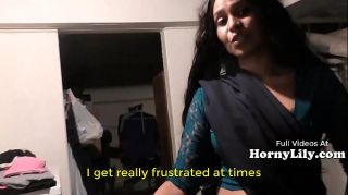 Bored Indian Housewife begs for threesome in Hindi with Eng subtitles