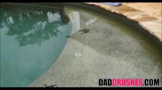 Tanning With Daddy Fingering Orgasm
