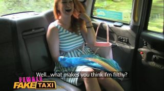 Female Fake Taxi Wild lesbians share a massive dildo in thier wet pussies