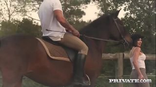 Private.com - Horse Rider Yasmin Scott Rides a Hung Stallion