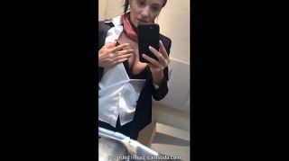 Flight attendant uses in-flight wifi to cam on camsoda!