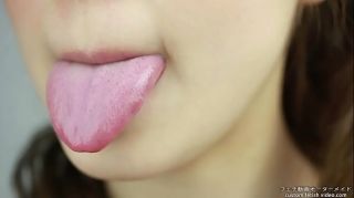 Tongue fetish Beautiful girl