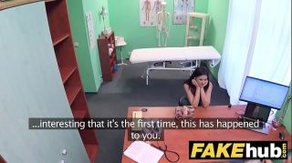 Fake Hospital Shy brunette has explosive orgasms when fucking her doctor
