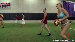 Young Teens Play Strip Dodgeball on College Rules (cr12385)