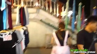 Fresh 18yo Thai teen shops for clothes, gets slushie and white cock instead