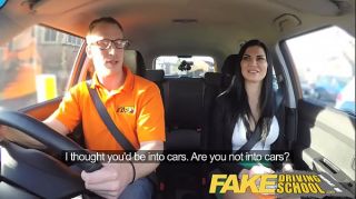 Fake Driving School busty examiner passes excitable young man on his test