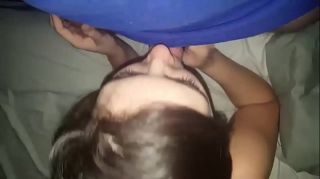 Amateur blowjob and cum in mouth