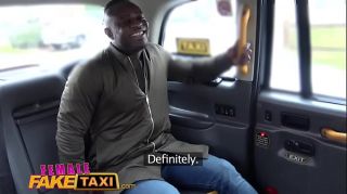 Female Fake Taxi Sexy minx driver sucks and fucks studs big black cock