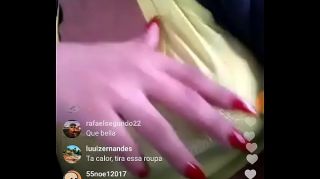 dancer lb mostrando pezones en instagram live