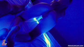 Sexy Milf Fucks and Suck with Neon Style POV, 4K (Ultra HD) - Alena LamLam