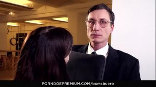 BUMS BUERO -  German blowjob, 69 and wild fuck with hot secretary