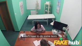 Fake Hospital Tattooed hottie squirts and orgasms whilst fucking czech cock