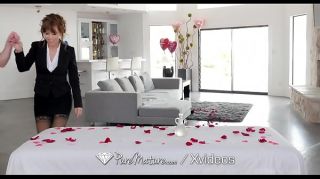 PureMature Valentines day massage fuck with mature Alana Cruise