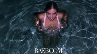 BAEB After pool fuck and facial with flexible babe Blair Williams