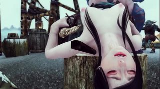 Sexy enchantress and mage caught and gangbanged by monsters Skyrim Hentai