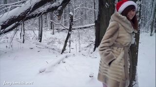 White stockings wet in snow - Happy New Year from Jeny Smith