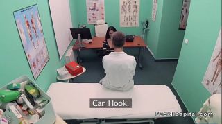 Doctor bangs patient in stockings