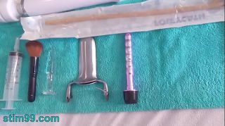 Pee Hole Play Sounding with Catheter and Dildo Penetration