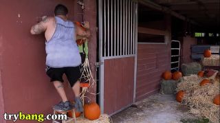 TRYBANG.COM - Pumpkin Booty Patch With Rose Monroe and Valentina Jewels