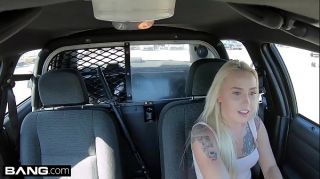 Screw The Cops - naughty thick white girl has sex in a cop car