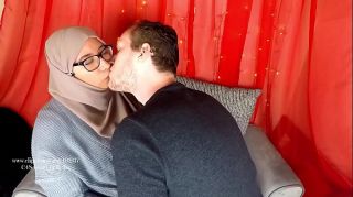 Arab milf breastfeeding her new husband
