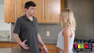 TEEN ALLIE NICOLE SHOWS HER STEPBROTHER HOW TO CREAMPIE