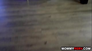 Horny son gets a blowjob from step mom and sister