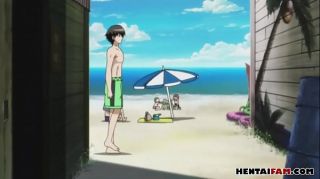 a really hot day in the beach - Hentai