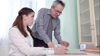 Tricky Old Teacher - Old teacher makes sexy student a spicy offer