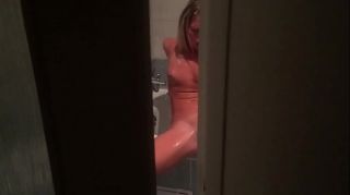caught masturbating pussy with dildo and followed by blowjob / cum in mouth