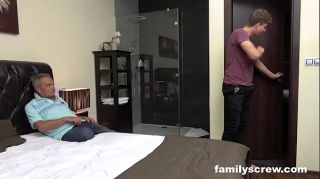 Fucked up Father and Son Pounding an Old Bitch