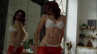 Sexy Russian redhead IngaQ teasing in exclusive HD video