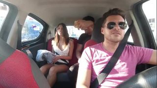 Having sex with pretty latina on the Uber (b. Nicols)