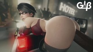 Bayonetta pounded roughly making her ass jiggle
