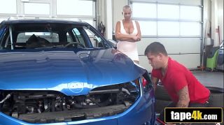 Busty Euro Goddess Thanks Mechanic With Rimming and Fuck - Chloe Lamour
