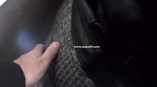 Horny Married Bulge Watcher Milf Touch my Cock at Subway!
