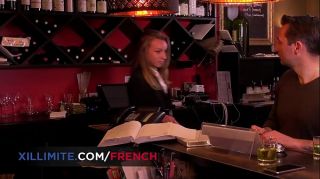Anal sex with hot blond French receptionist  Angel Emily