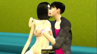 Asian Mom Shows Her Body To Her Son And Help Him To Have Sex After A long Time In The Coronavirus Pandemic - Japanese Mom And Son