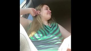 Beautiful Natural Chubby Blonde starts in car and gets Fucked like crazy at home