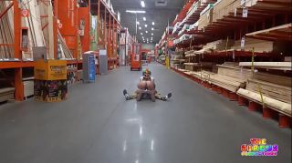 Clown gets dick sucked in The Home Depot